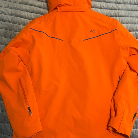 KJUS Men's Bright Orange Ski Jacket - Picture 10 of 14